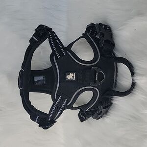 TRUELOVE Black Adjustable Straps Reflective Strips Pet Small Dog Puppy Harness S
